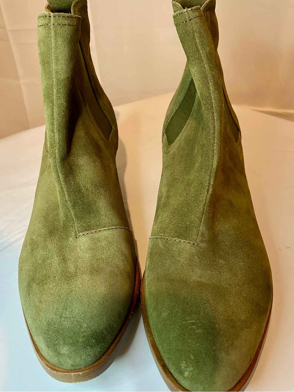 rag & bone Olive Suede Chelsea Ankle Boots